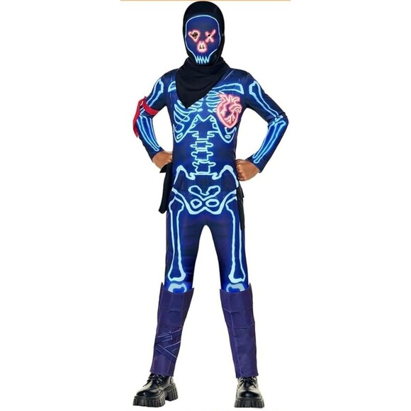 Other - Fortnite Skull Party Trooper Kids Costume Medium